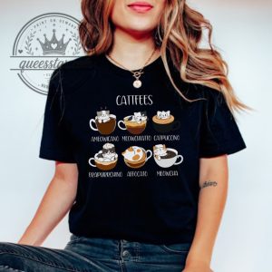 Coffee Cats Funny Shirt Cattfees Cat Lover T Shirt queesstar.com 1