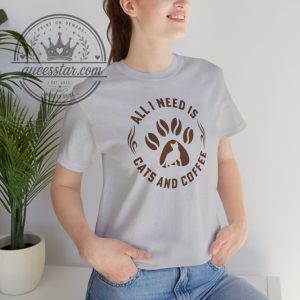 Cat Lover Shirt - Funny Coffee Tee 1 Cat Lover Shirt Funny Coffee Tee queesstar.com 1