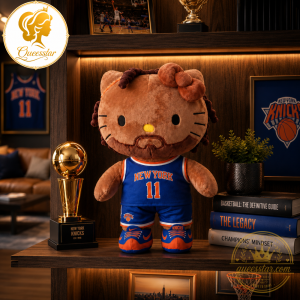 New York Knicks Jalen Brunson Hello Kitty Basketball Plush Toy 5 New York Knicks Jalen Brunson Hello Kitty Basketball Plush Toy