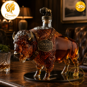 Bison Spirit Buffalo Whiskey Decanter Bottle