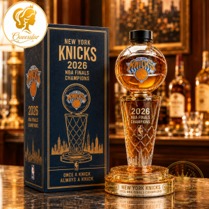 New York Knicks 2026 NBA Finals Champions Limited Edition Basketball Trophy Whiskey Decanter 4 New York Knicks 2026 NBA Finals Champions Basketball Trophy Whiskey Decanter