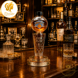 New York Knicks 2026 NBA Finals Champions Limited Edition Basketball Trophy Whiskey Decanter 5 New York Knicks 2026 NBA Finals Champions Basketball Trophy Whiskey Decanter