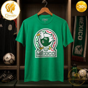 Mexico Duck Football Limited Edition Green T-Shirt 3 Mexico Duck Football Limited Edition Green T-Shirt