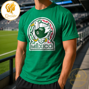 Mexico Duck Football Limited Edition Green T-Shirt 5 Mexico Duck Football Limited Edition Green T-Shirt