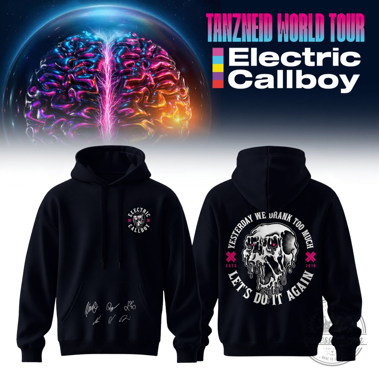 Signed Band Hoodie for Electric Callboy's Tanzneid World Tour 2026