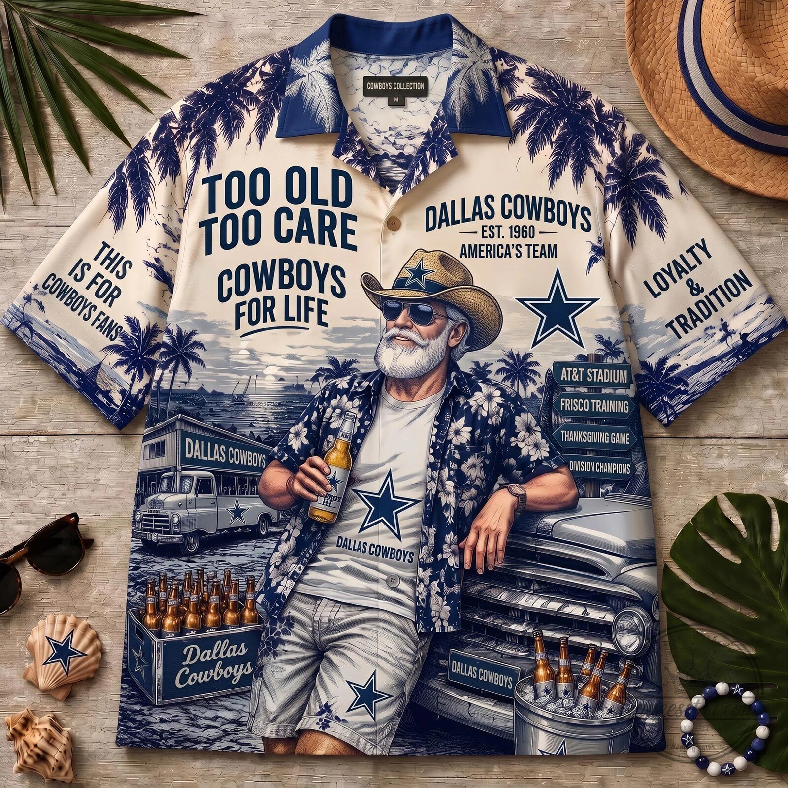 Hawaiian Shirt for Life: Dallas Cowboys Too Old To Care