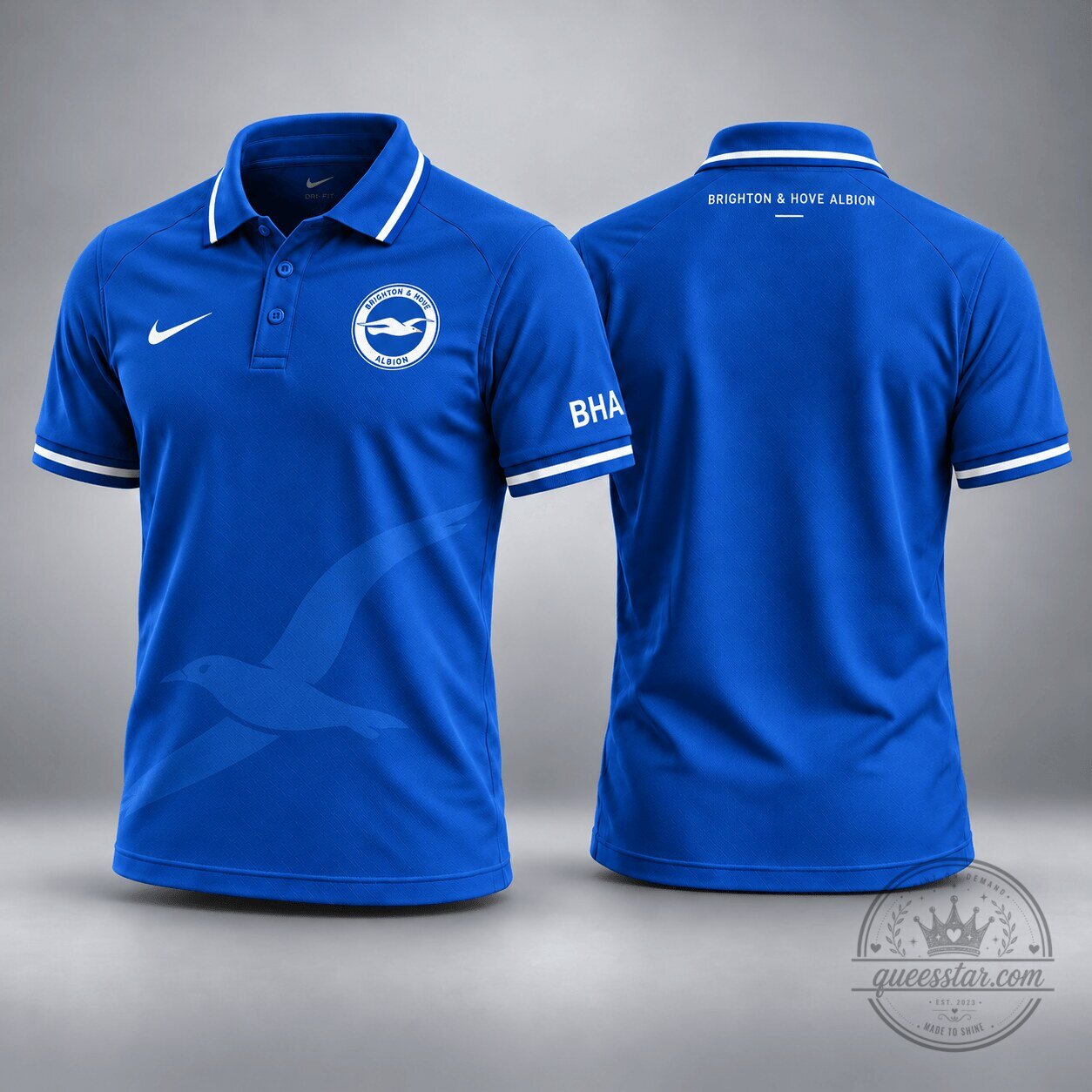 Brighton And Hove Albion Football Club Blue Polo Shirt