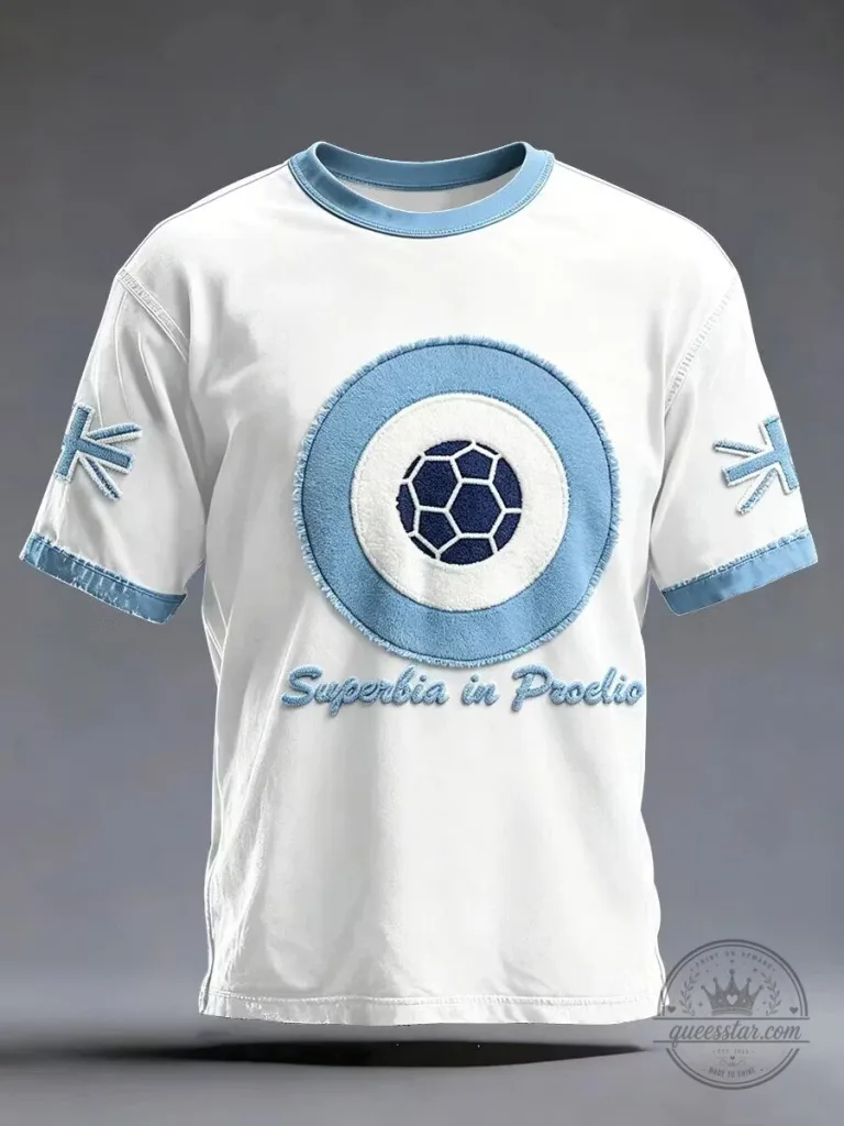 Manchester City Football Club Superbia in Proelio Emblem T-Shirt