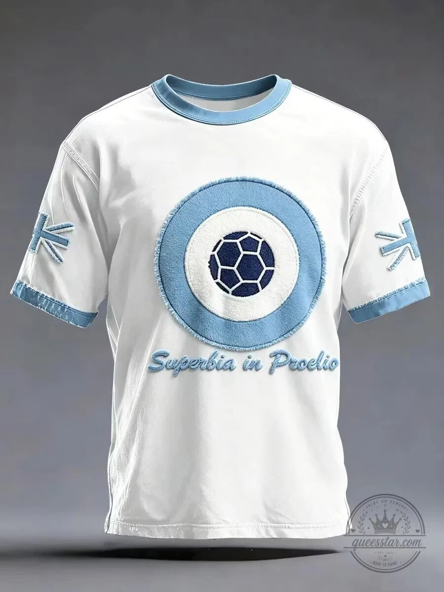 Manchester City Football Club Superbia in Proelio Emblem T-Shirt
