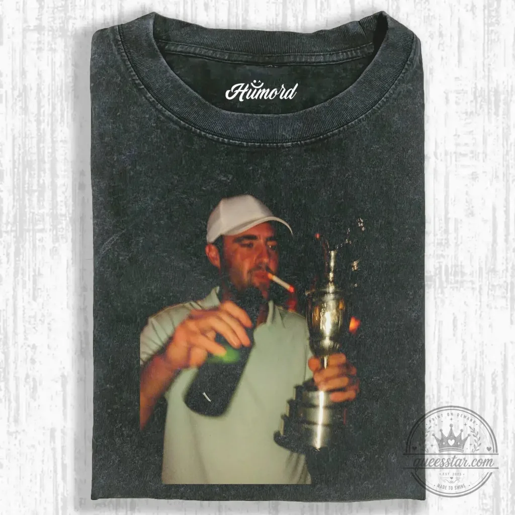 Scottie Scheffler Golf Champion Smoking Cigarette T-Shirt Scottie Scheffler Golf Champion Smoking Cigarette T-Shirt
