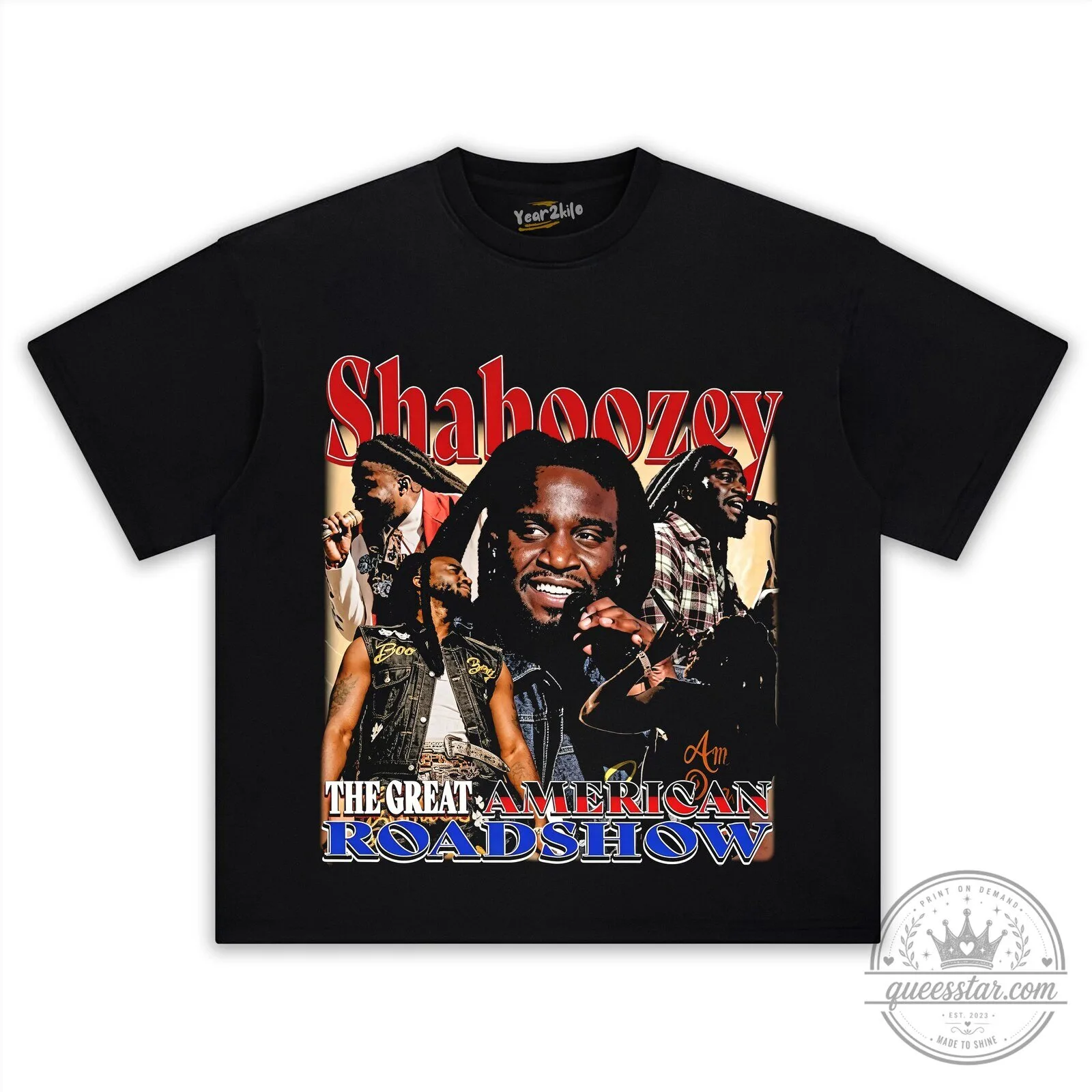 Shaboozey Country Music Tee The Great American Roadshow Concert T-Shirt