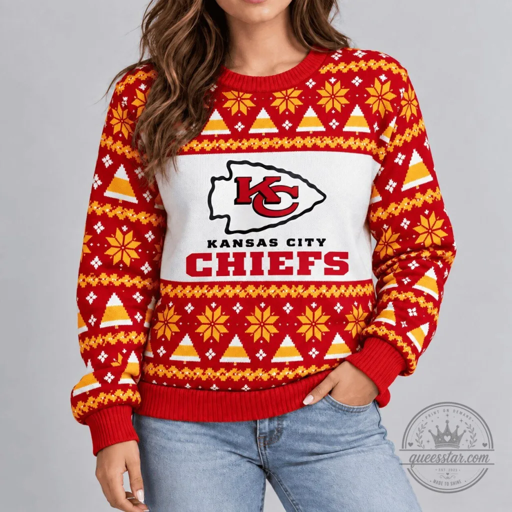 Ugly Sweater for Christmas Holiday featuring Kansas City Chiefs Ugly Sweater for Christmas Holiday featuring Kansas City Chiefs