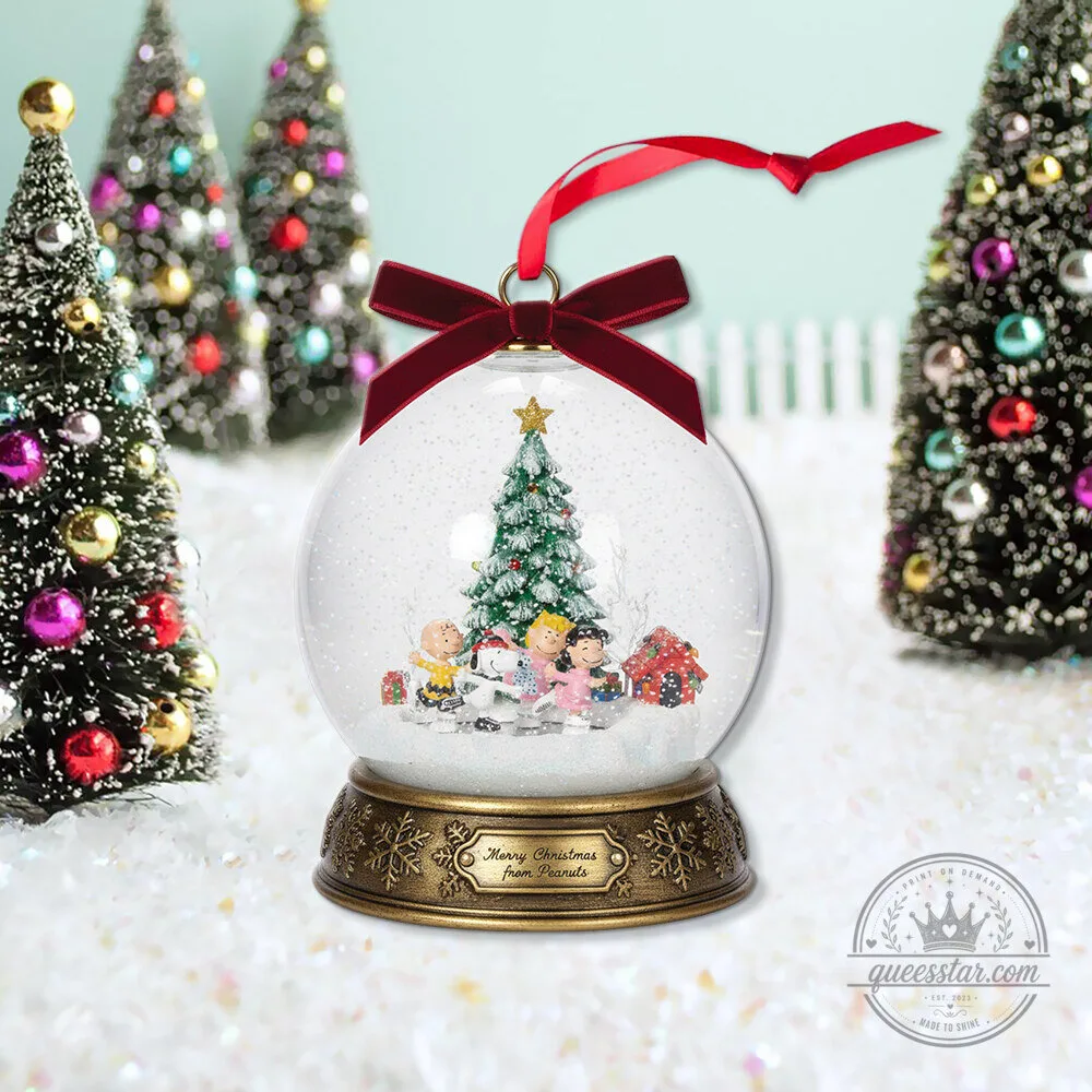 Peanuts Snoopy and Friends Skate Pond Musical Christmas Tree Ornament 6 Peanuts Snoopy and Friends Skate Pond Musical Christmas Tree Ornament