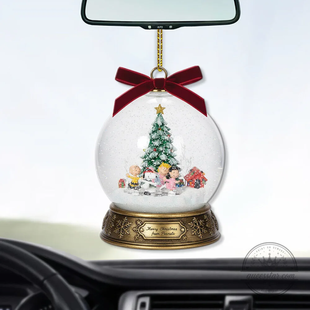 Peanuts Snoopy and Friends Skate Pond Musical Christmas Tree Ornament 7 Peanuts Snoopy and Friends Skate Pond Musical Christmas Tree Ornament