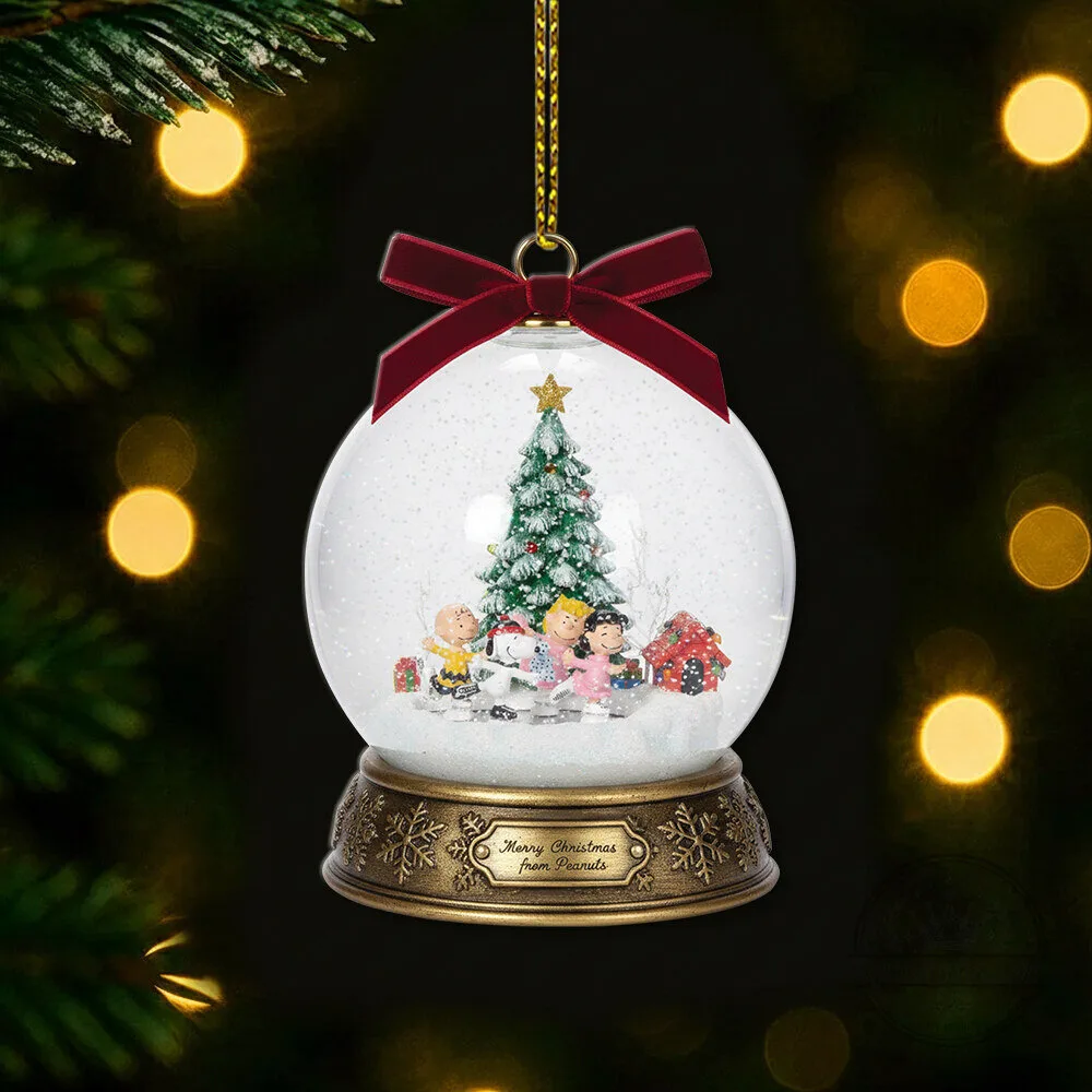 Peanuts Snoopy and Friends Skate Pond Musical Christmas Tree Ornament 8 Peanuts Snoopy and Friends Skate Pond Musical Christmas Tree Ornament