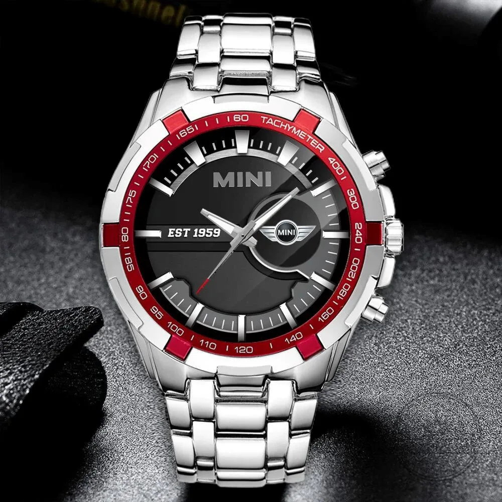 Mini Cooper Car Logo Black Stainless Steel Wristwatch 10 Mini Cooper Car Logo Black Stainless Steel Wristwatch