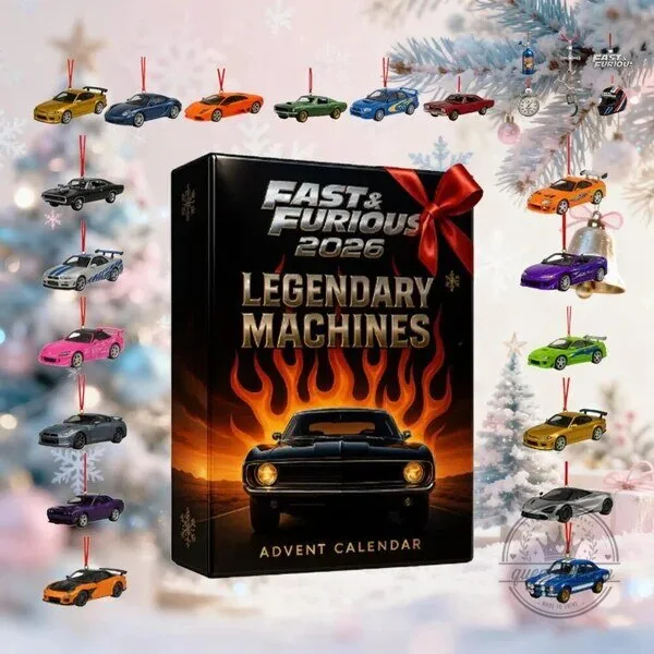 Fast and Furious 2026 Legendary Machines Advent Calendar Ornament Set 2D 6 Fast and Furious 2026 Legendary Machines Advent Calendar Ornament Set
