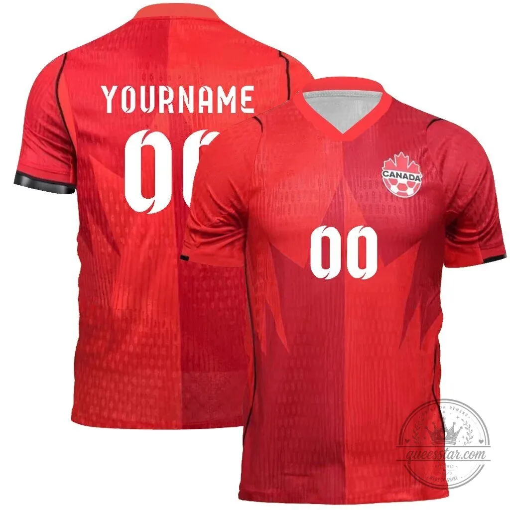 Canada World Cup 2026 Soccer Football Jersey with Custom Name and Number