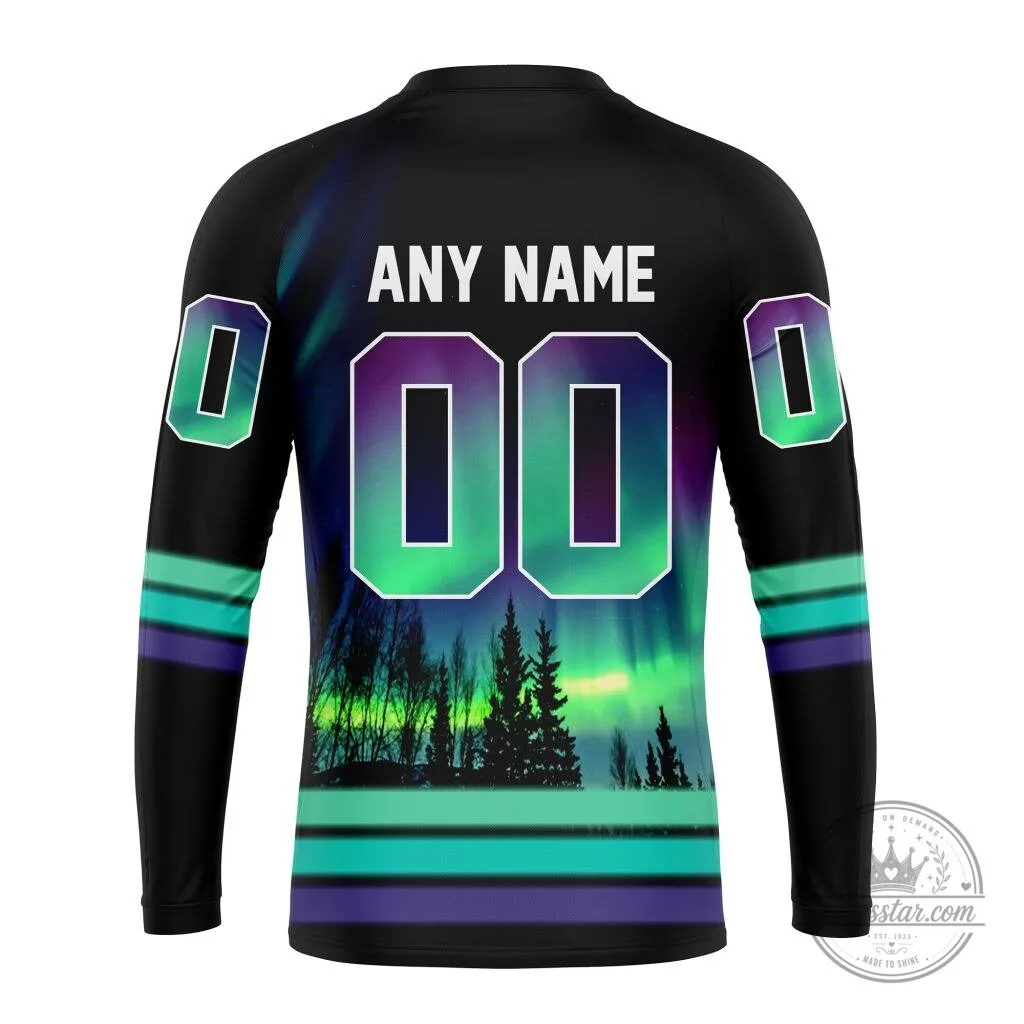 Medicine Hat Tigers Northern Lights Hockey Team All-Over Print Hoodie 15 Medicine Hat Tigers Northern Lights Hockey Team All-Over Print Hoodie