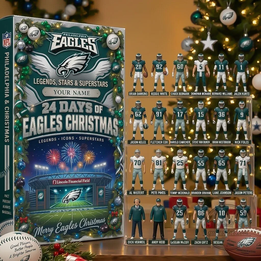Philadelphia Eagles 24 Days of Christmas Legends Stars Superstars Advent Calendar