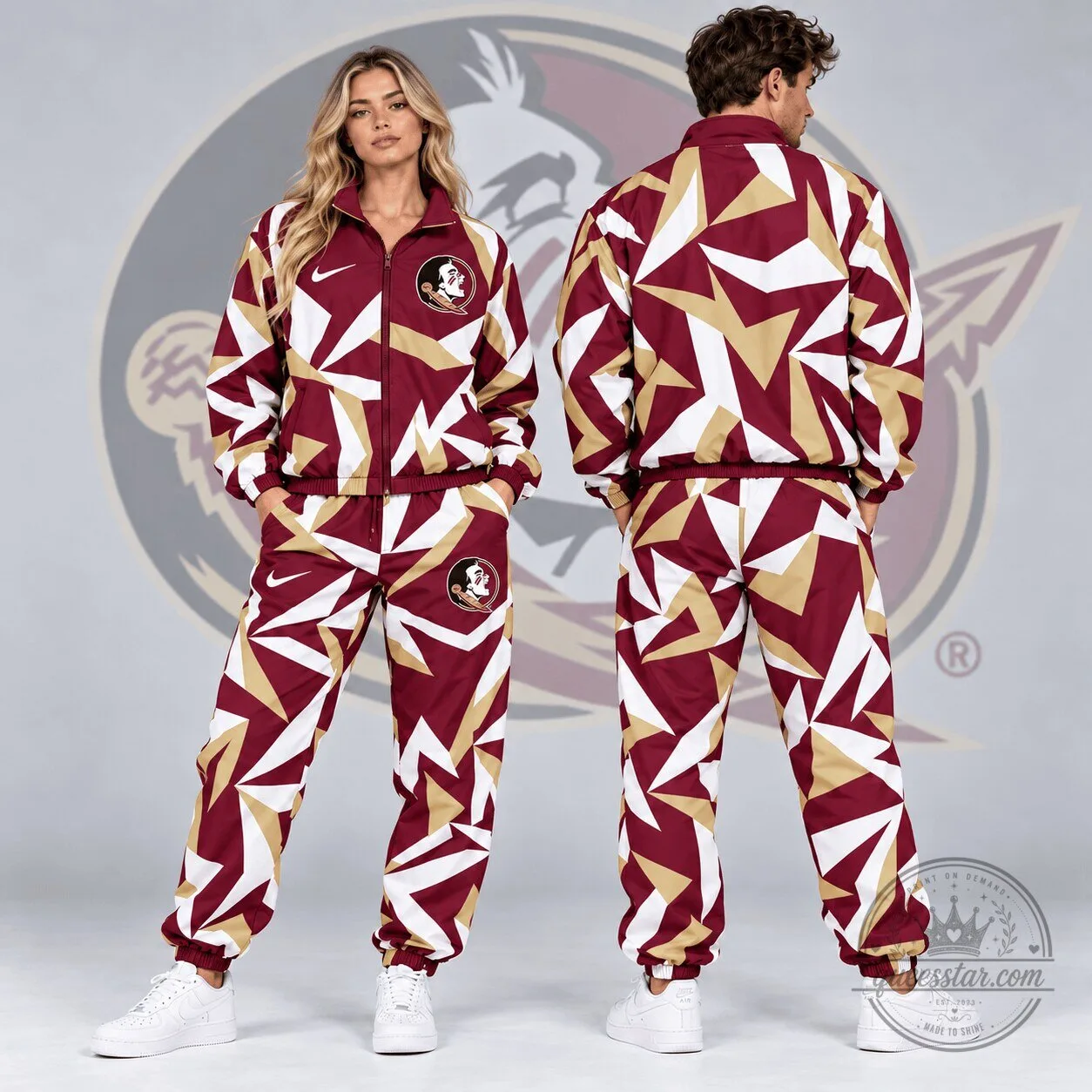 Florida State Seminoles Shattered Prism Full-Zip Track Jacket