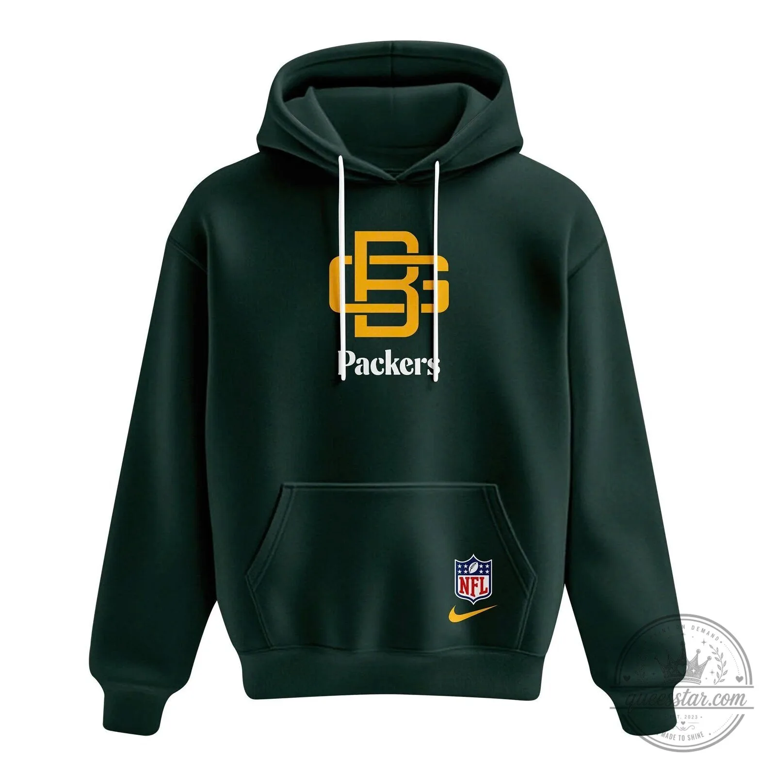 Green Bay Packers NFL Football Team Championship Years Dark Green Hoodie 4 Green Bay Packers NFL Football Team Championship Years Dark Green Hoodie