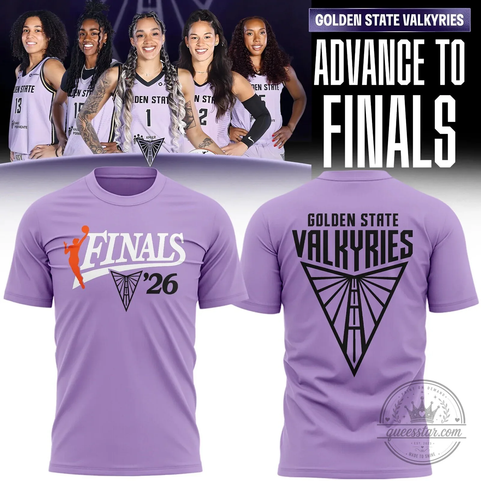 Golden State Valkyries 2026 WNBA Finals Advance To Finals T-Shirt
