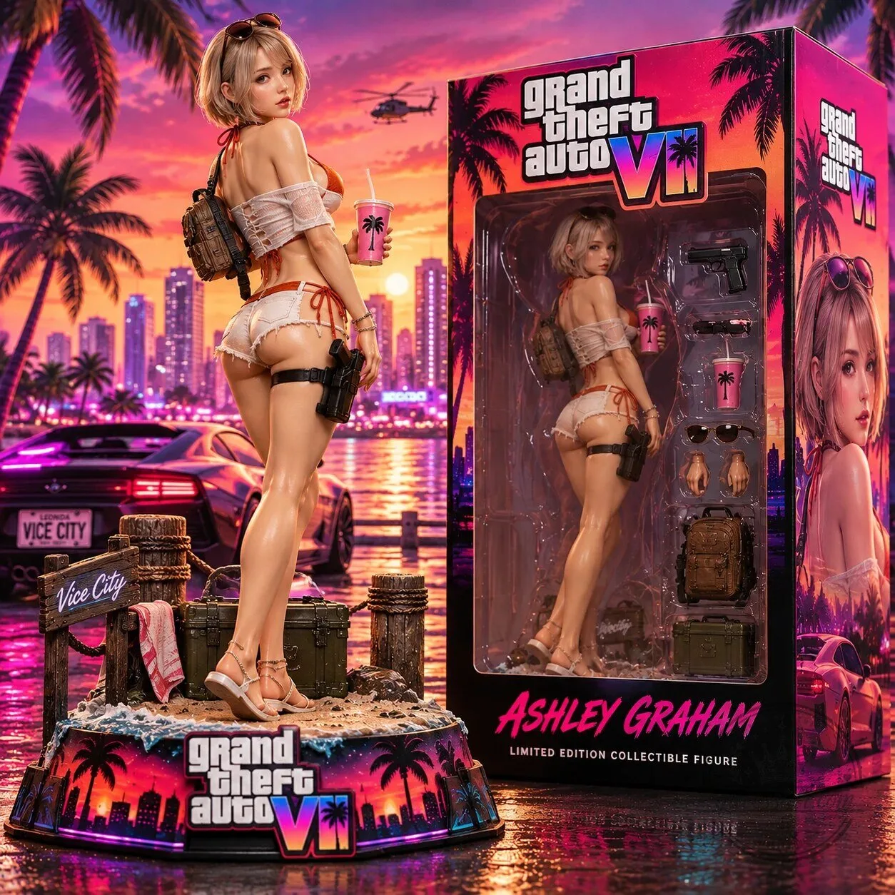 Grand Theft Auto VI Ashley Graham Limited Edition Collectible Figurine