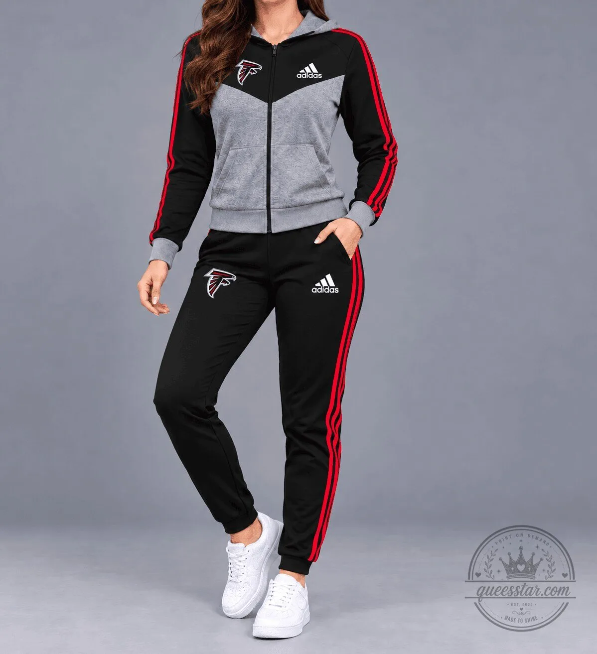Atlanta Falcons NFL Classic Heritage Zip Hoodie And Jogger Set