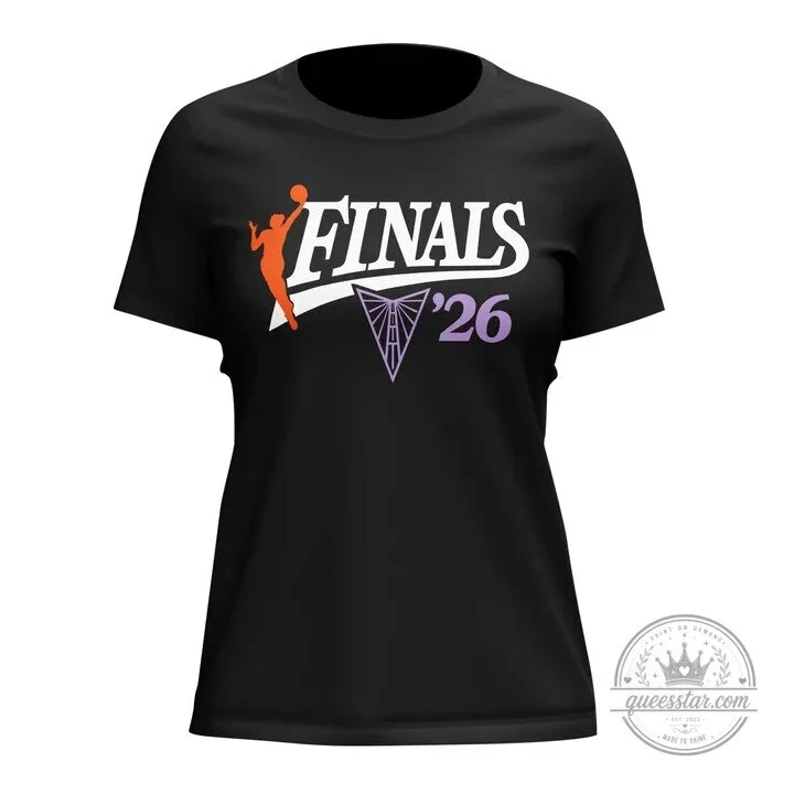 2026 WNBA Finals Black T-Shirt for Golden State Valkyries - Advance to Finals 4 2026 WNBA Finals Black T-Shirt for Golden State Valkyries - Advance to Finals