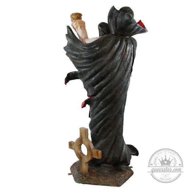 Lifesize Halloween Dracula Vampire Figure with Tombstone Base 7 Lifesize Halloween Dracula Vampire Figure with Tombstone Base