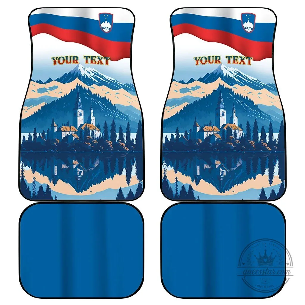 Slovenia Independence Day Lake Bled Julian Alps Landscape Car Mat Set 7 Slovenia Independence Day Lake Bled Julian Alps Landscape Car Mat Set