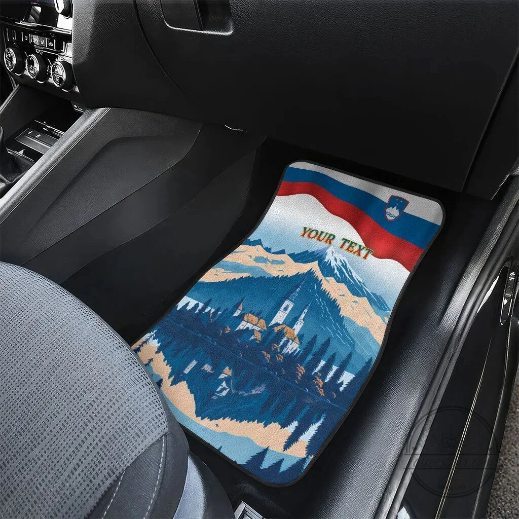 Slovenia Independence Day Lake Bled Julian Alps Landscape Car Mat Set 10 Slovenia Independence Day Lake Bled Julian Alps Landscape Car Mat Set