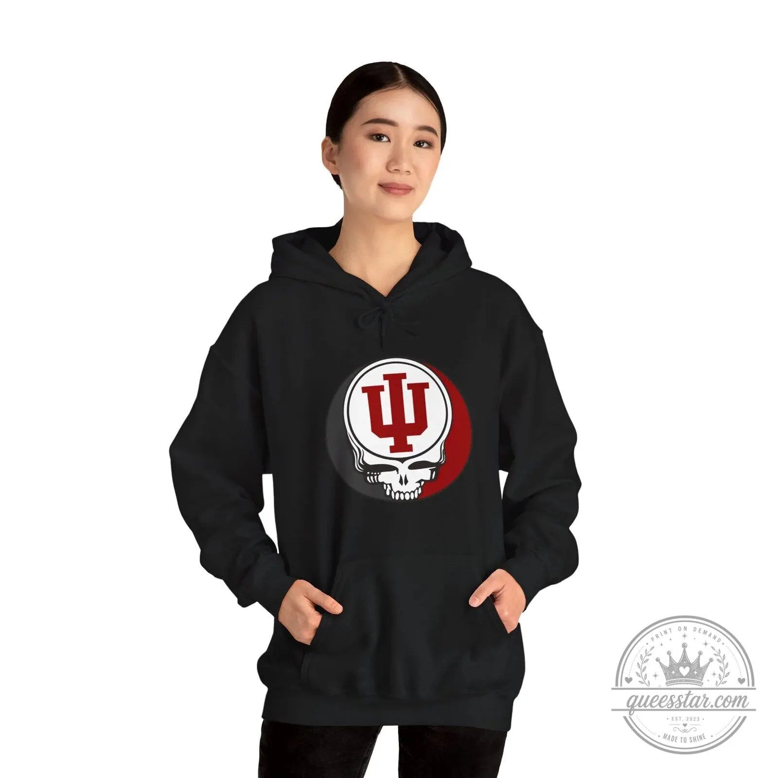 Indiana University Grateful Dead Steal Your Face Skull Hoodie 15 Indiana University Grateful Dead Steal Your Face Skull Hoodie