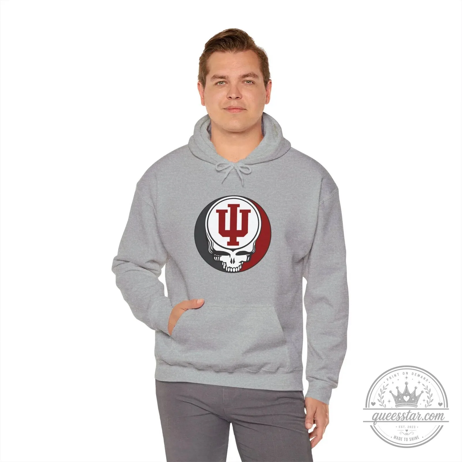 Indiana University Grateful Dead Steal Your Face Skull Hoodie 17 Indiana University Grateful Dead Steal Your Face Skull Hoodie