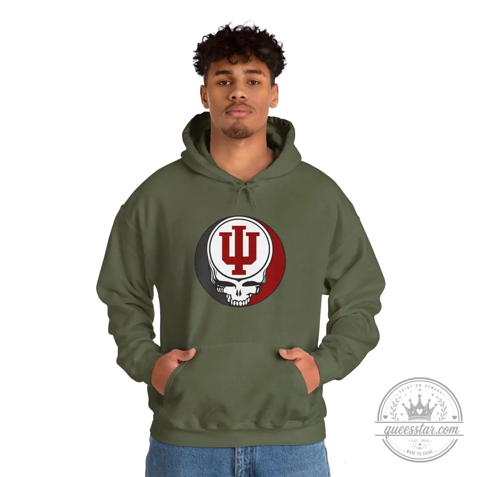 Indiana University Grateful Dead Steal Your Face Skull Hoodie 18 Indiana University Grateful Dead Steal Your Face Skull Hoodie