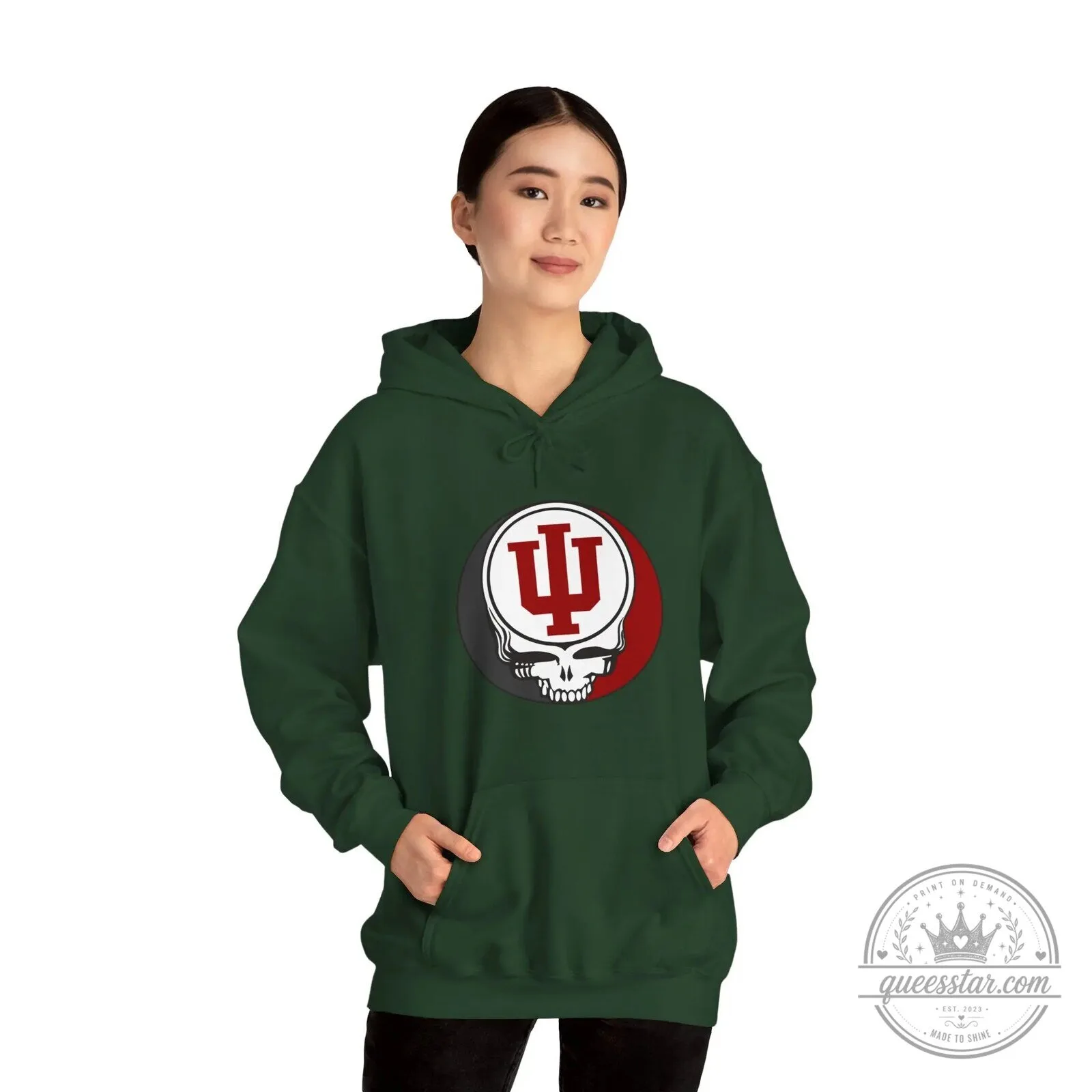 Indiana University Grateful Dead Steal Your Face Skull Hoodie 19 Indiana University Grateful Dead Steal Your Face Skull Hoodie