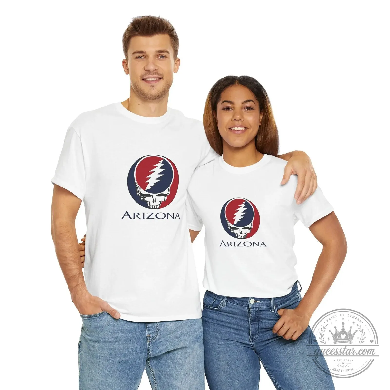 Grateful Dead Steal Your Face Arizona College T-Shirt 10 Grateful Dead Steal Your Face Arizona College T-Shirt