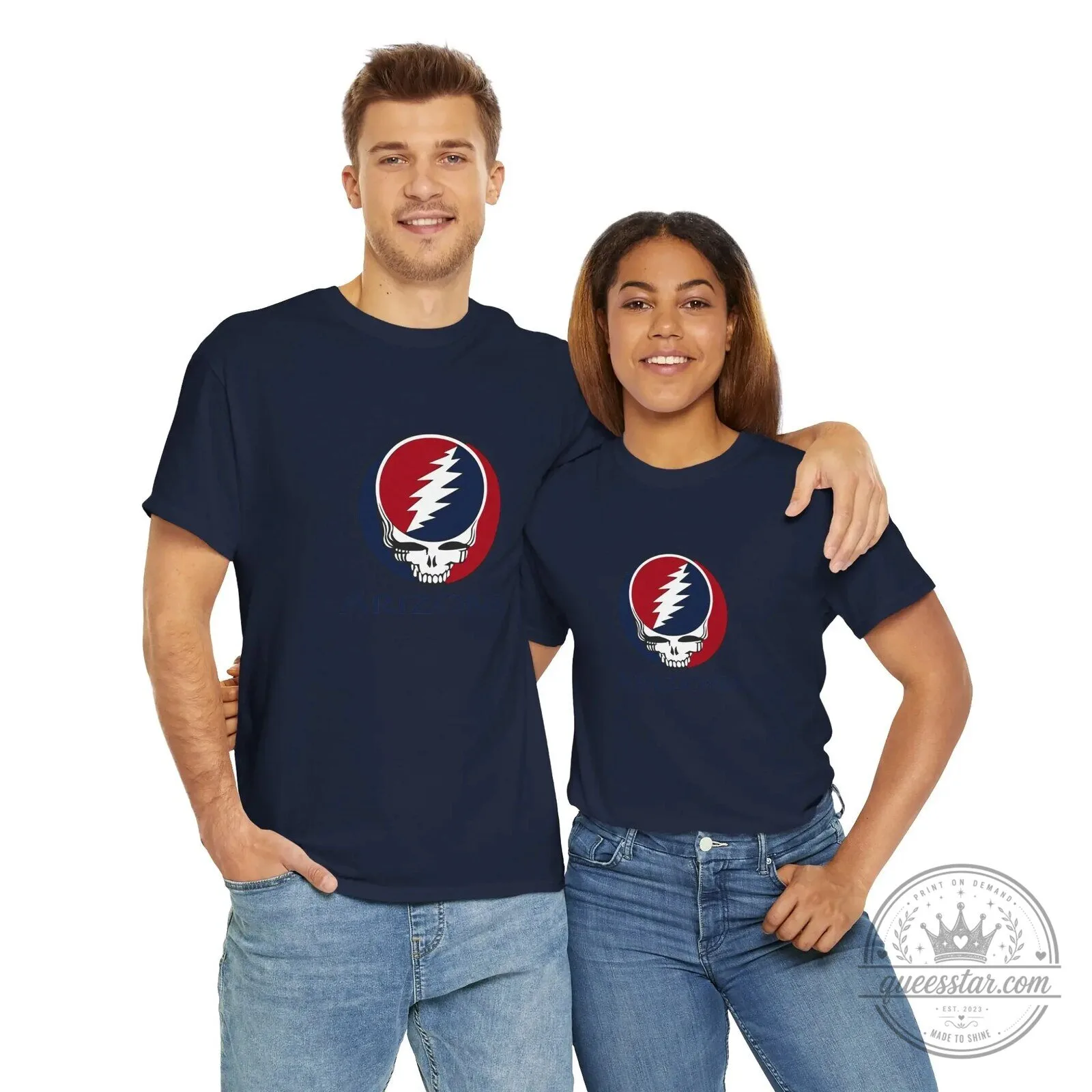 Grateful Dead Steal Your Face Arizona College T-Shirt 17 Grateful Dead Steal Your Face Arizona College T-Shirt