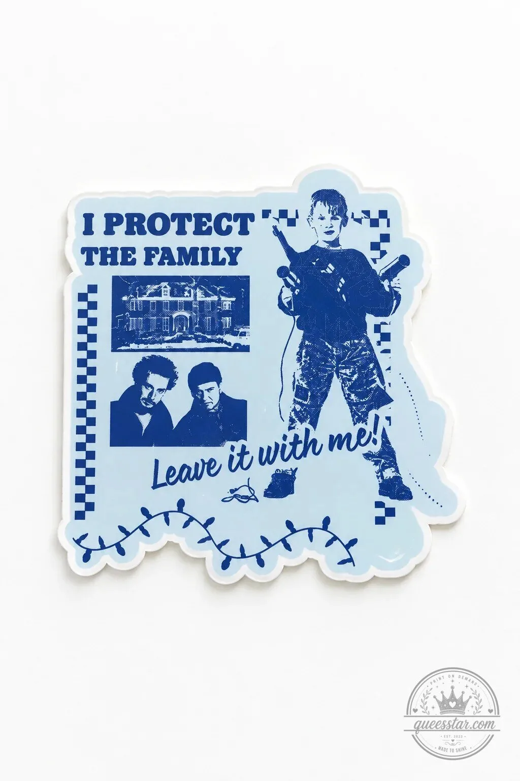 Home Alone I Protect The Family Kevin McCallister Christmas Movie Sticker