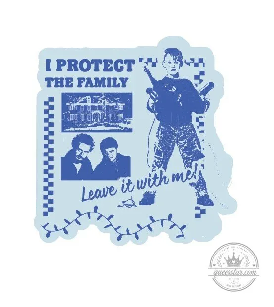 Home Alone I Protect The Family Kevin McCallister Christmas Movie Sticker 3 Home Alone I Protect The Family Kevin McCallister Christmas Movie Sticker