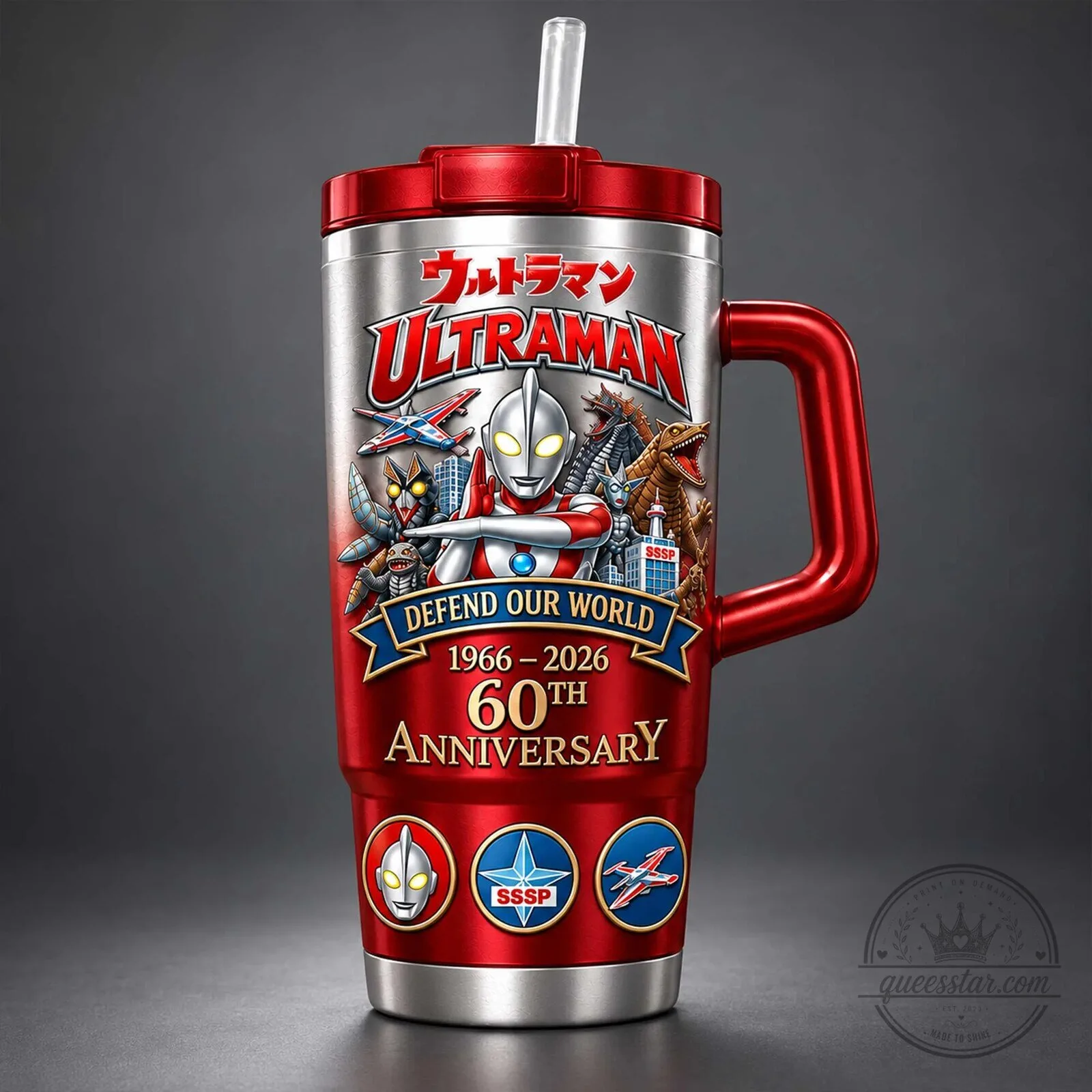 60th Anniversary Ultraman Insulated Tumbler in Stainless Steel - Defend Our World Edition 4 60th Anniversary Ultraman Insulated Tumbler in Stainless Steel - Defend Our World Edition