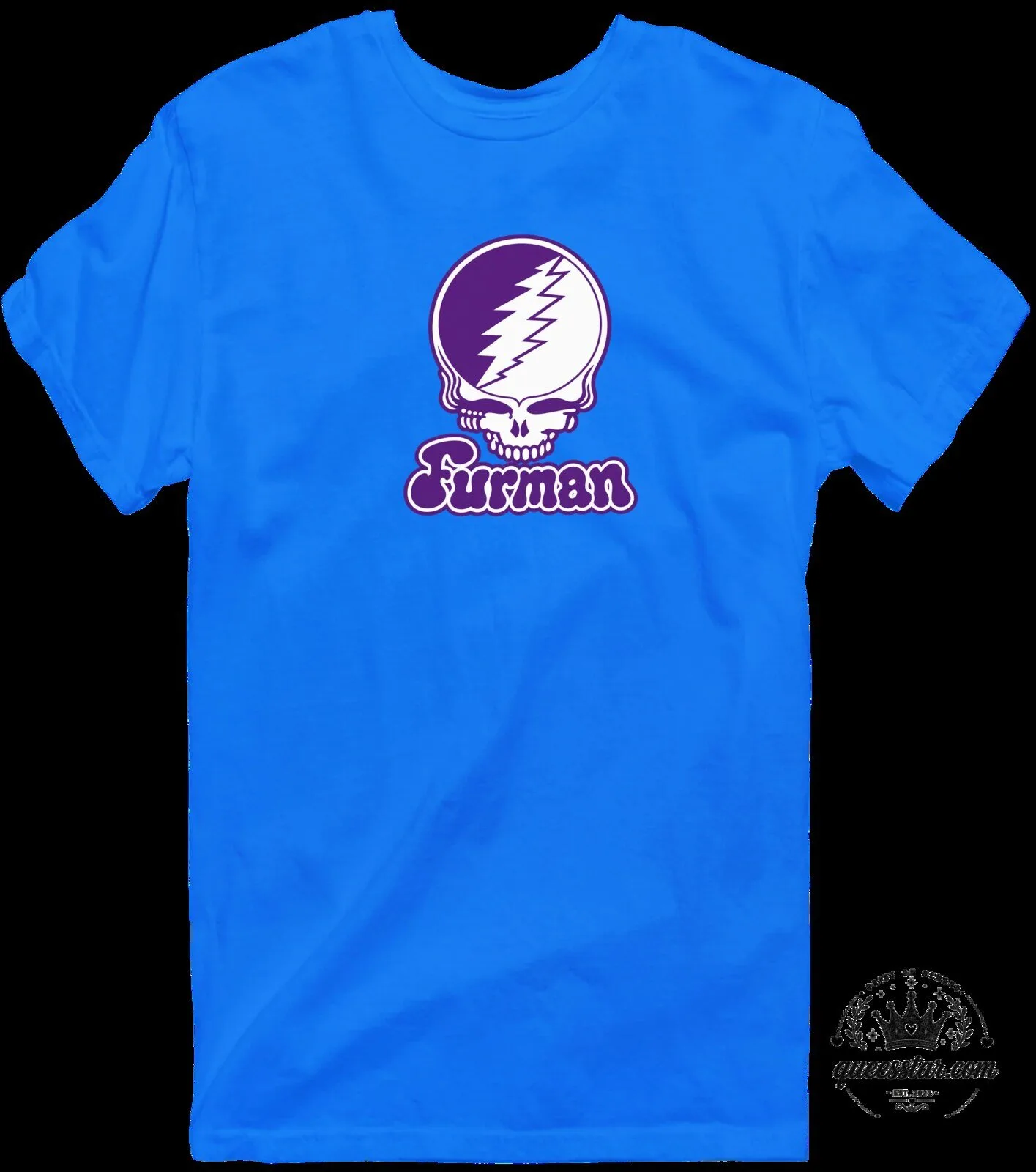 Furman University Stealie Skull Grateful Dead Inspired Purple Blue T-Shirt 13 Furman University Stealie Skull Grateful Dead Inspired Purple Blue T-Shirt