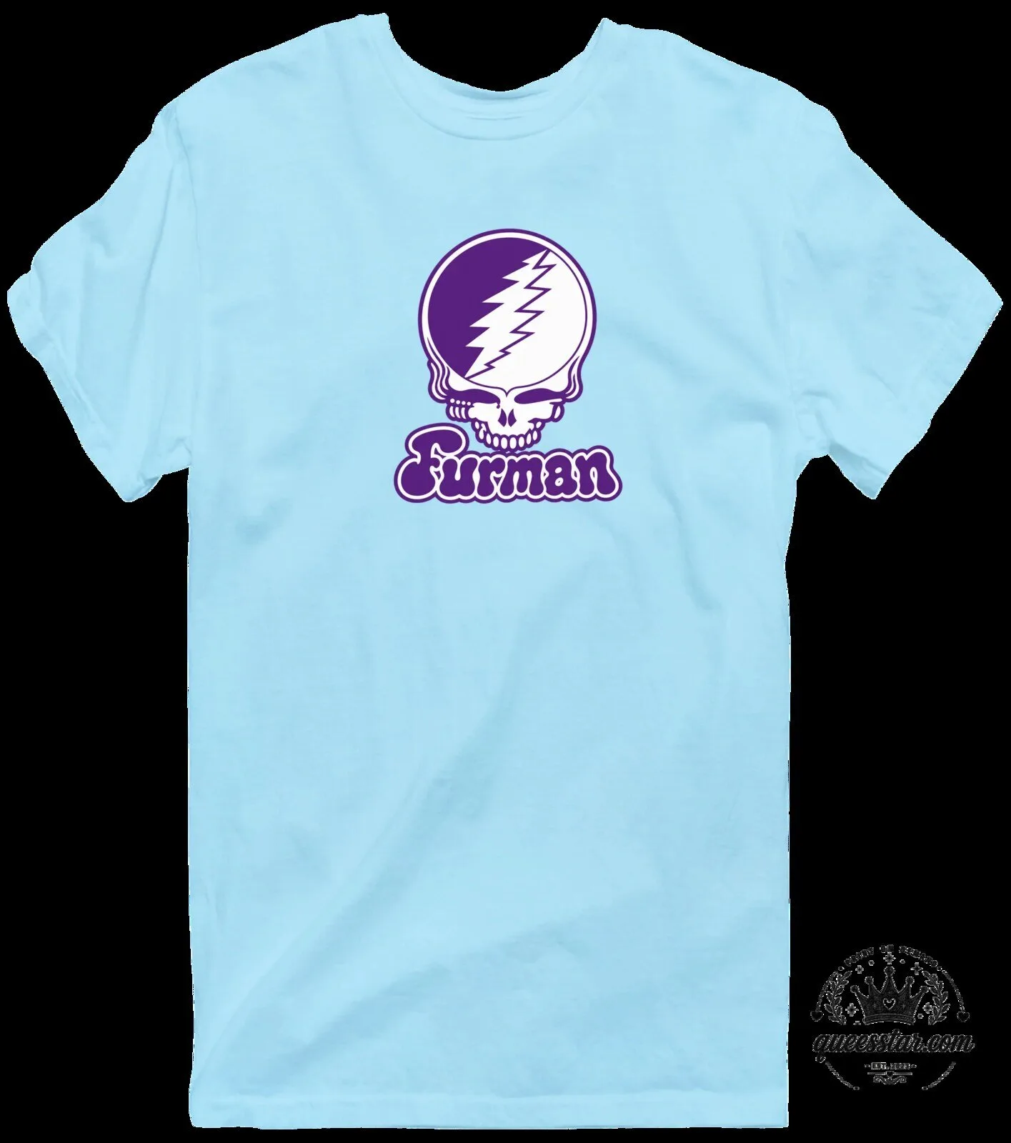 Furman University Stealie Skull Grateful Dead Inspired Purple Blue T-Shirt 15 Furman University Stealie Skull Grateful Dead Inspired Purple Blue T-Shirt