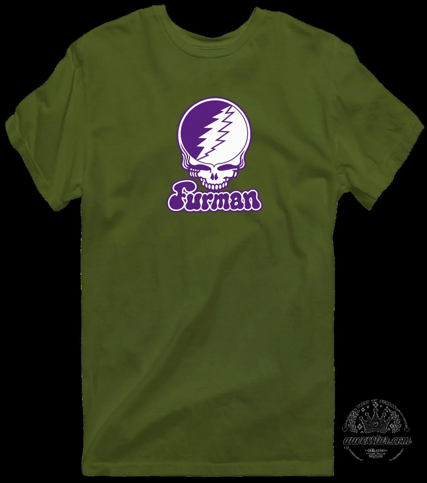 Furman University Stealie Skull Grateful Dead Inspired Purple Blue T-Shirt 17 Furman University Stealie Skull Grateful Dead Inspired Purple Blue T-Shirt