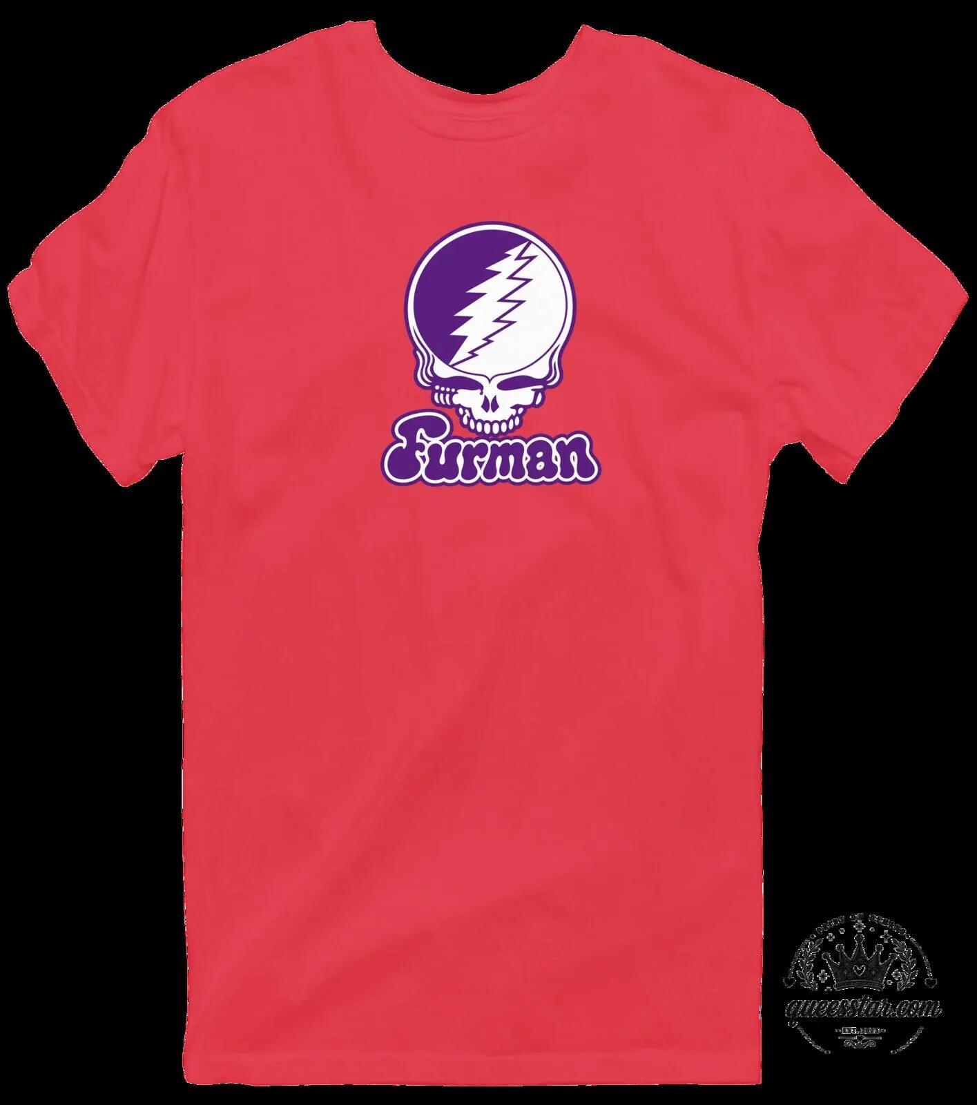 Furman University Stealie Skull Grateful Dead Inspired Purple Blue T-Shirt 19 Furman University Stealie Skull Grateful Dead Inspired Purple Blue T-Shirt