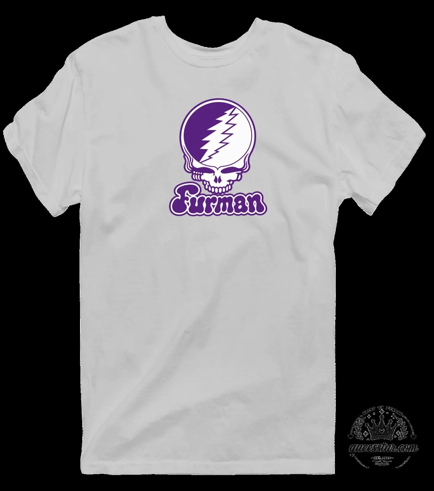 Furman University Stealie Skull Grateful Dead Inspired Purple Blue T-Shirt 20 Furman University Stealie Skull Grateful Dead Inspired Purple Blue T-Shirt