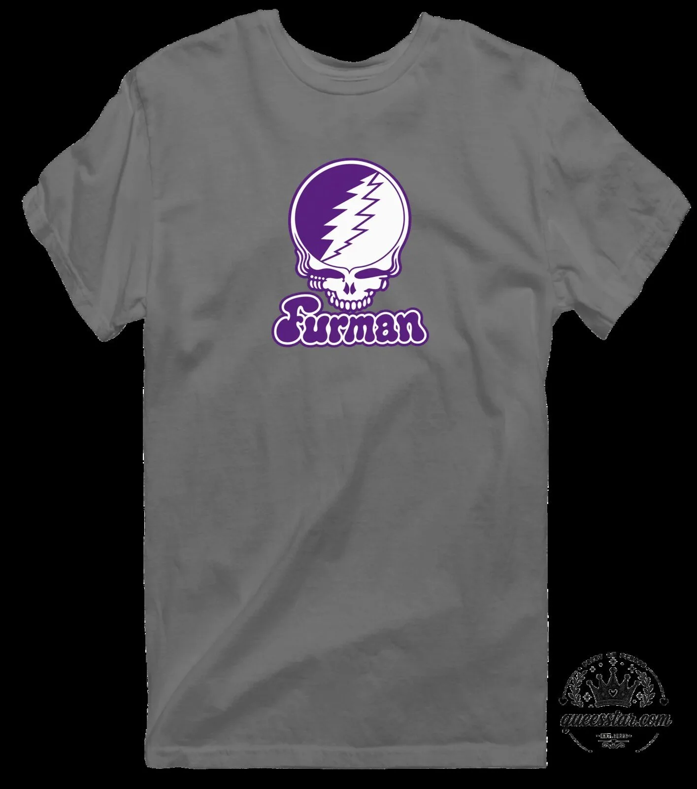 Furman University Stealie Skull Grateful Dead Inspired Purple Blue T-Shirt 21 Furman University Stealie Skull Grateful Dead Inspired Purple Blue T-Shirt
