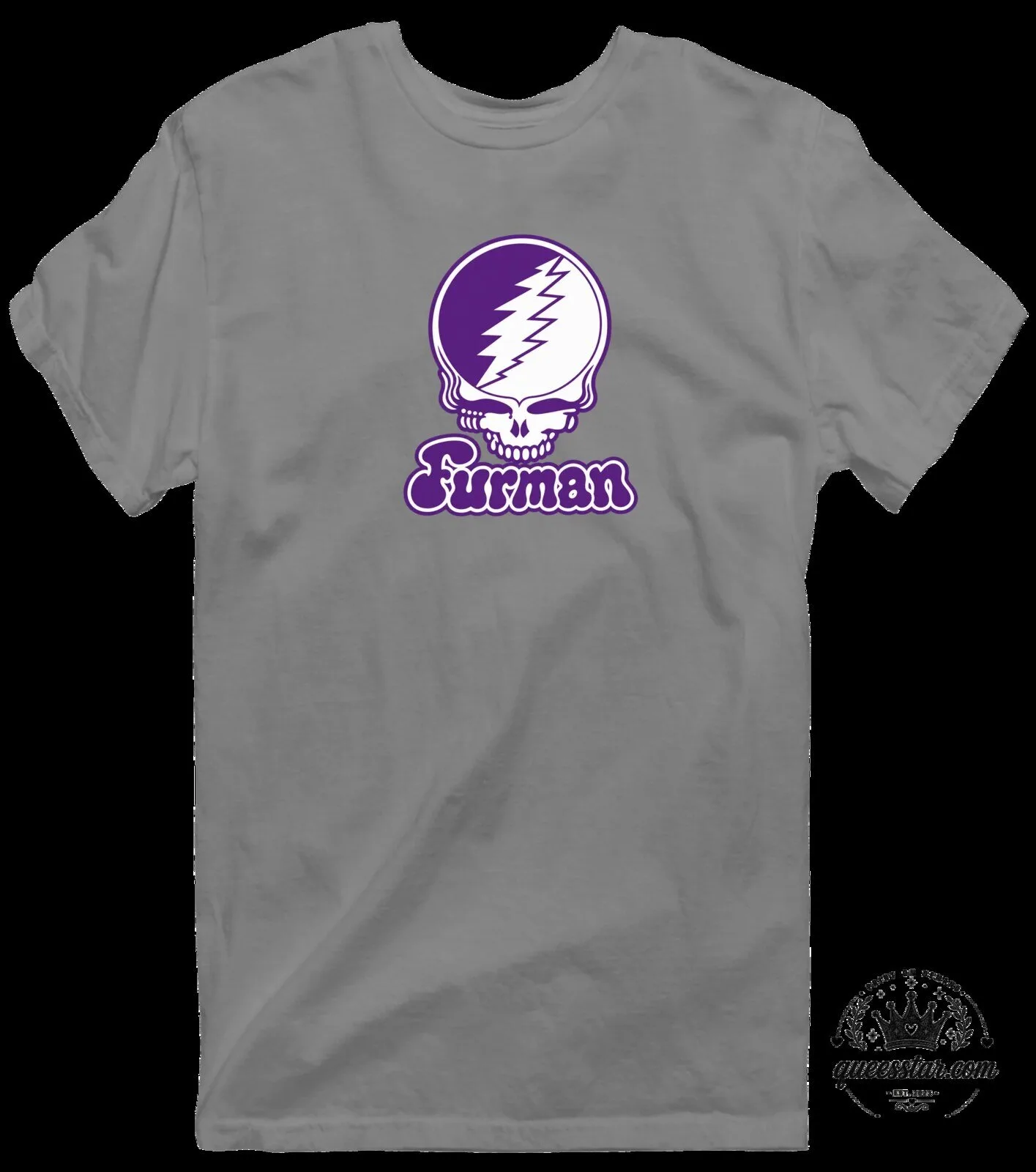 Furman University Stealie Skull Grateful Dead Inspired Purple Blue T-Shirt 22 Furman University Stealie Skull Grateful Dead Inspired Purple Blue T-Shirt
