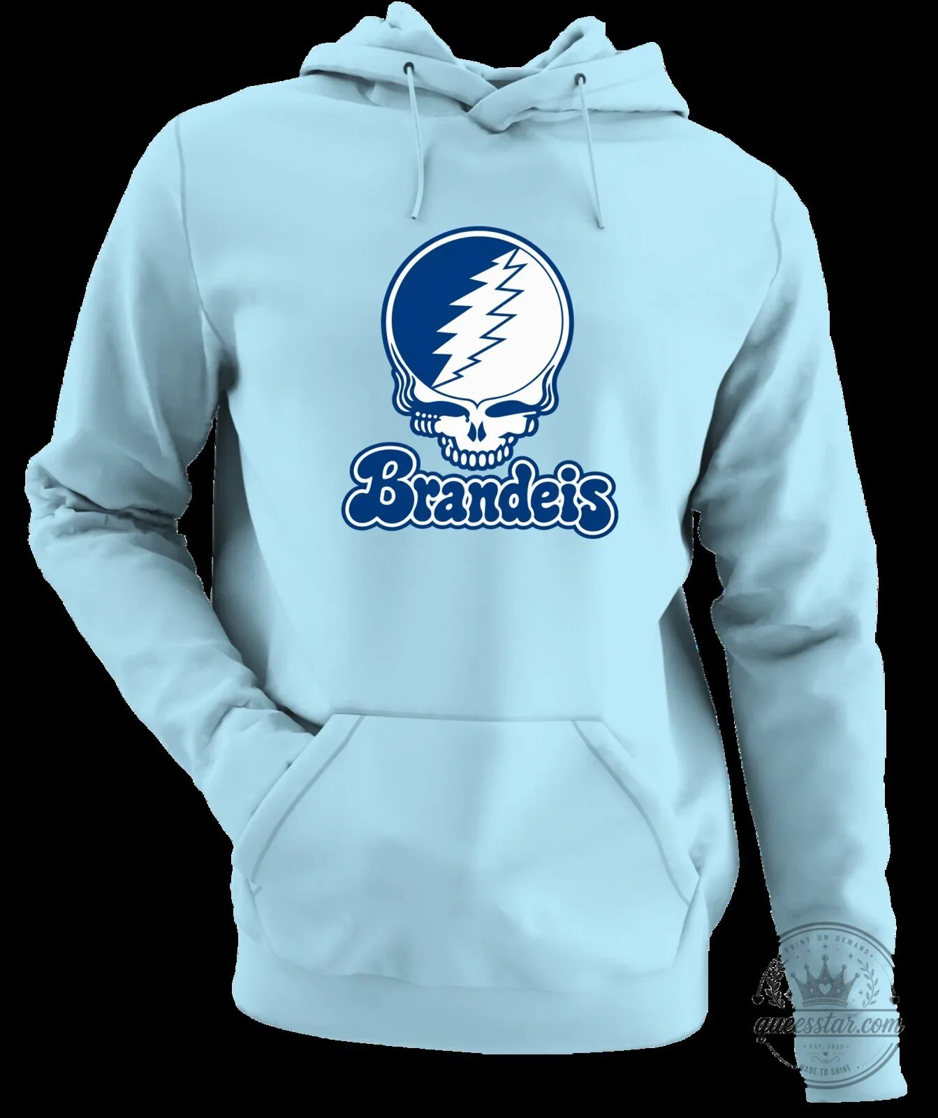 Brandeis University Grateful Dead Steal Your Face Skull Logo Hoodie